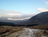 Looking back down the glen from near the disused gold mine