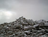The cairn on Stob a' Choire Odhair