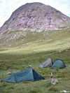 Camped out near Corrour Both, beneath The Devil's Point