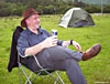 A few well-earned beers back at the campsite