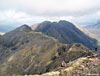 Looking back to Stob Coire Leith with the Aonach Eagach ridge behind
