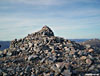 The summit cairn on Beinn a' Chlachair