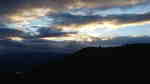 The sun sets on Carn Dearg summit