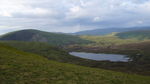 Looking over Loch skeen on the way up White Coomb