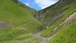 The hanging valley and waterfall known as the Grey Mare's Tail