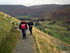 Looking down at Grisedale from the path to the Hole in the Wall