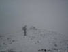 The west cairn on the summit of Stuc a' Chroin