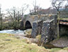 The bridge over Allt Kinglass. A nice wee lunch shelter to the right of the photo