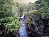 A waterfall just upstream of the Coire Mhic Nobuil bridge