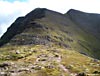 Looking back at Tom na Gruagaich from the col