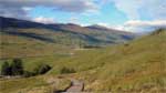 Looking east along Glen Lochay from the track beside Lubchurran Burn